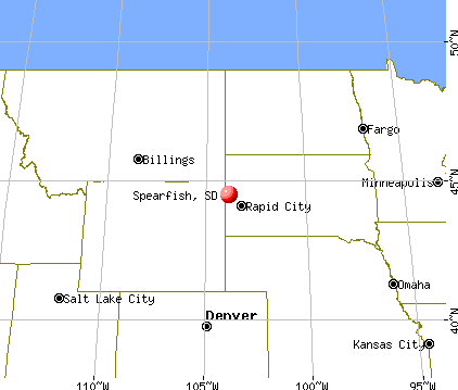 Spearfish, South Dakota map