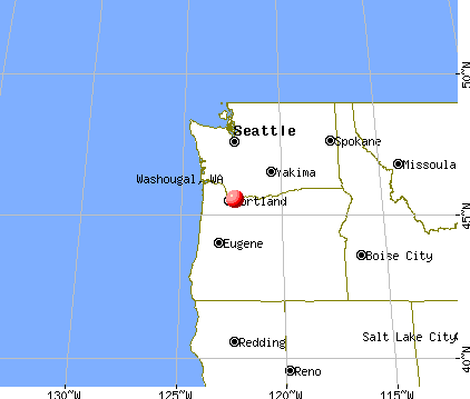 Washougal, Washington map