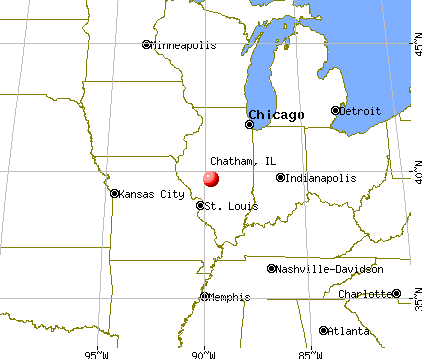 Chatham, Illinois map
