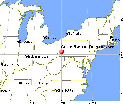 Castle Shannon, Pennsylvania map