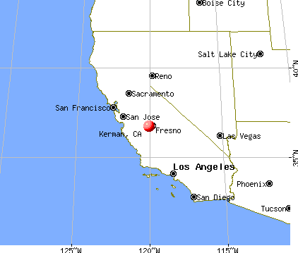 Kerman, California map