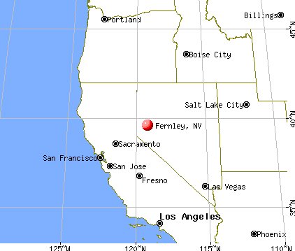 Fernley, Nevada map