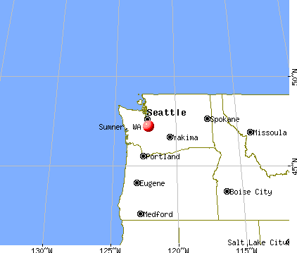 Sumner, Washington map