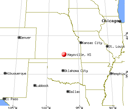 Haysville, Kansas map