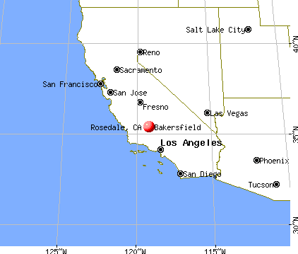 Rosedale, California map