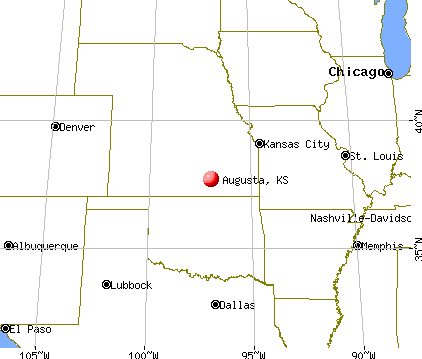 Augusta, Kansas map