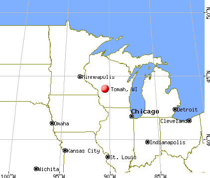 Tomah, Wisconsin map