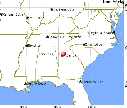 Norcross, Georgia map