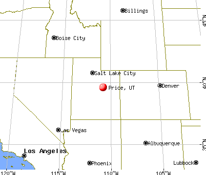 Price, Utah map