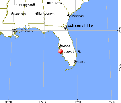 Laurel, Florida map