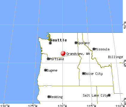Grandview, Washington map