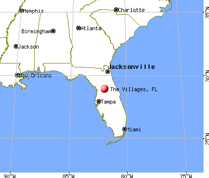 The Villages, Florida map