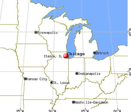 Itasca, Illinois map