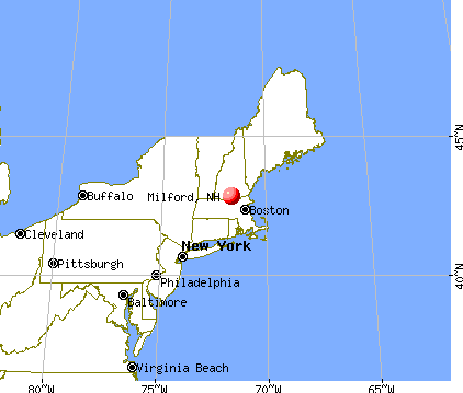 Milford, New Hampshire map