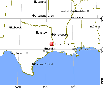 Jasper, Texas map