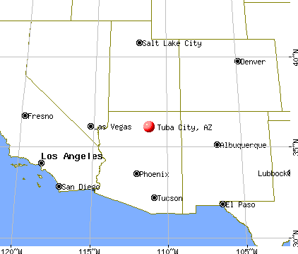 Tuba City, Arizona map