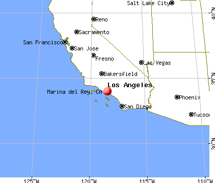 Marina del Rey, California map