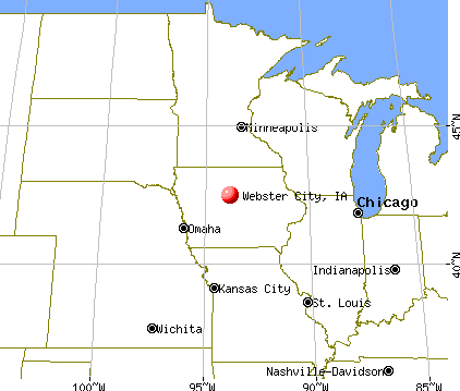 Webster City, Iowa map