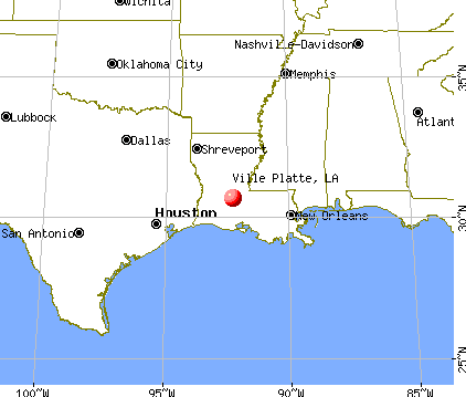 Ville Platte, Louisiana map