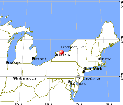 Brockport, New York map