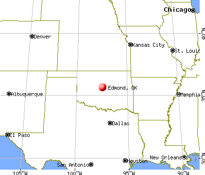Edmond, Oklahoma map