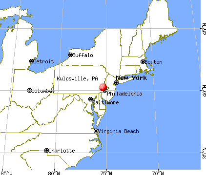 Kulpsville, Pennsylvania map