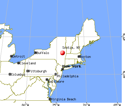 Scotia, New York map
