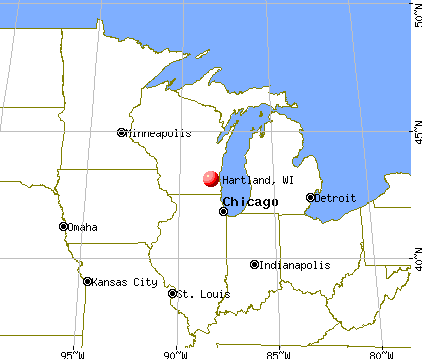 Hartland, Wisconsin map