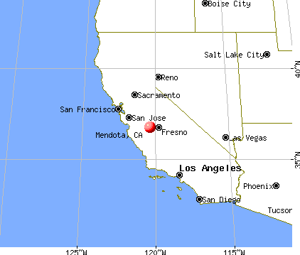 Mendota, California map