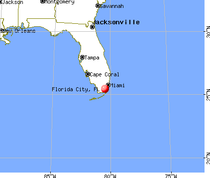 Florida City, Florida map