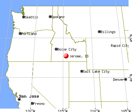 Jerome, Idaho map