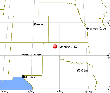 Perryton, Texas map