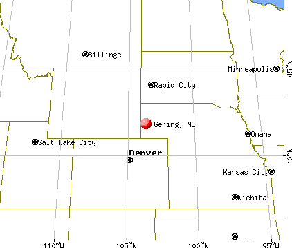 Gering, Nebraska map