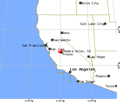 Madera Acres, California map