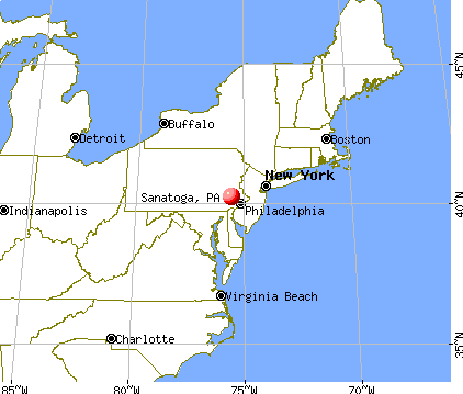 Sanatoga, Pennsylvania map
