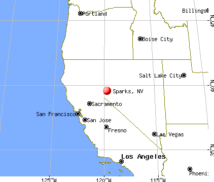 Sparks, Nevada map