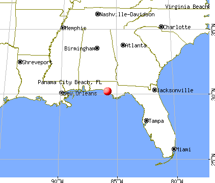 Panama City Beach, Florida map