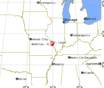 Waterloo, Illinois map