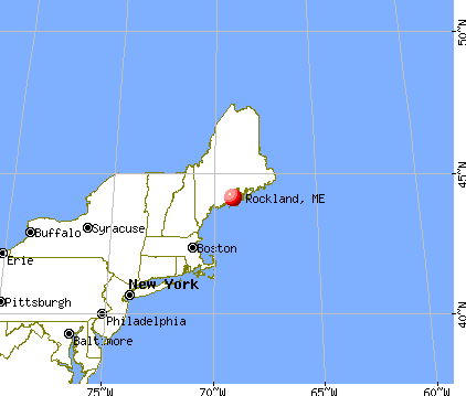 Rockland, Maine map