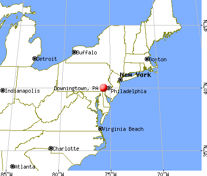 Downingtown, Pennsylvania map