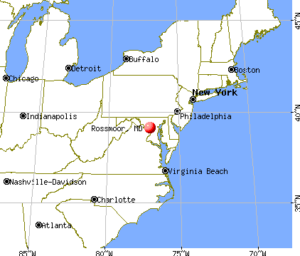 Rossmoor, Maryland map