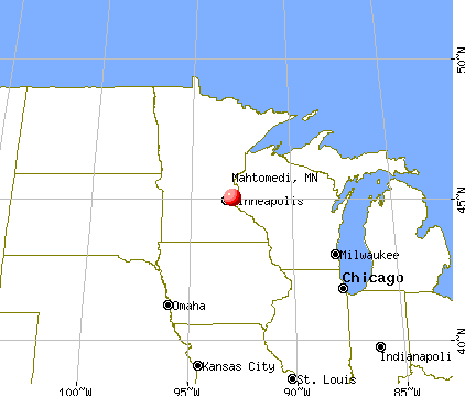 Mahtomedi, Minnesota map