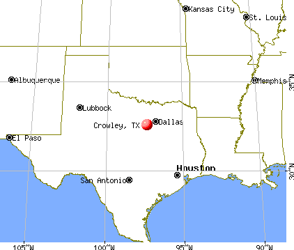 Crowley, Texas map