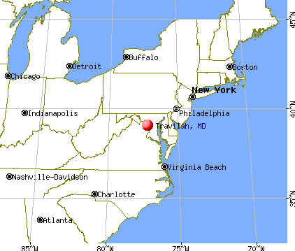 Travilah, Maryland map