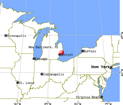 New Baltimore, Michigan map