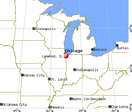 Lynwood, Illinois map