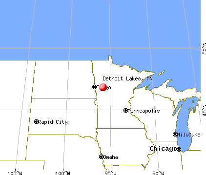 Detroit Lakes, Minnesota map