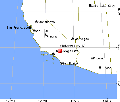 Victorville, California map