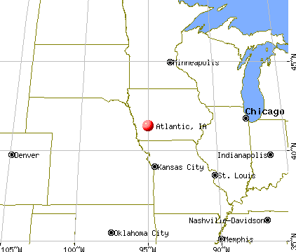 Atlantic, Iowa map
