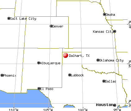 Dalhart, Texas map